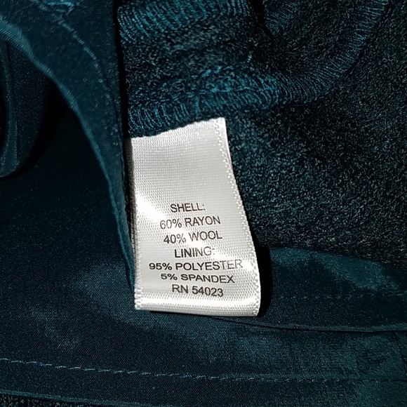 Banana Republic Wool Blend Green Skirt Sz 2 - Picture 5 of 5